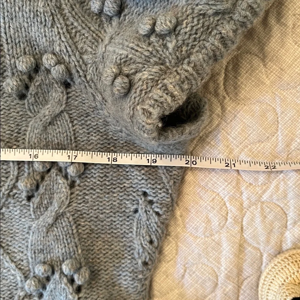 Rare!  Anthropologie Leifsdottir Sylvan Scene Button Cardigan, Blue, Large. EUC - Picture 8 of 10